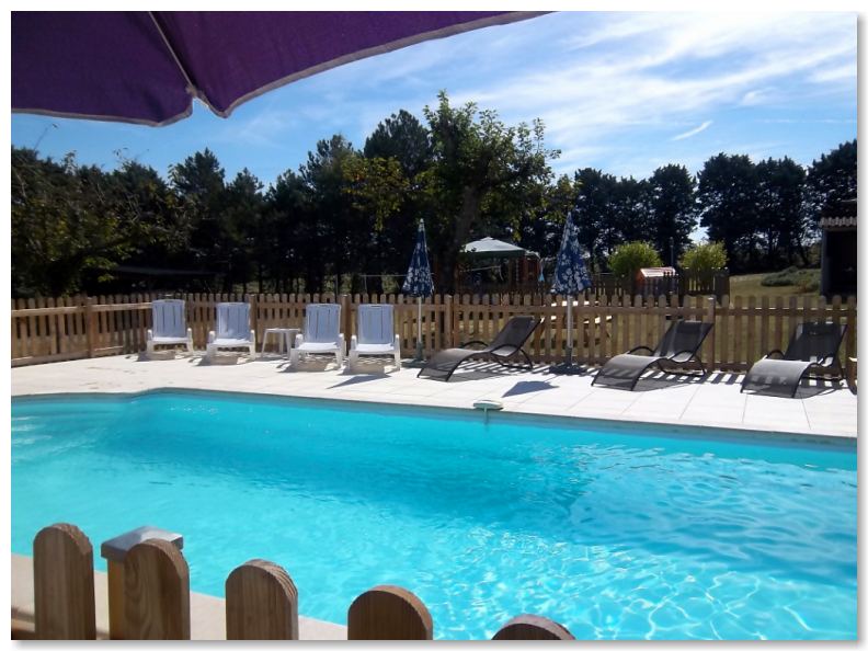 Piscine avec terrasse ensoleillee