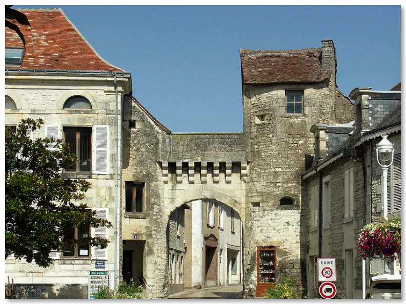 Historic archway in la Roche-Posay