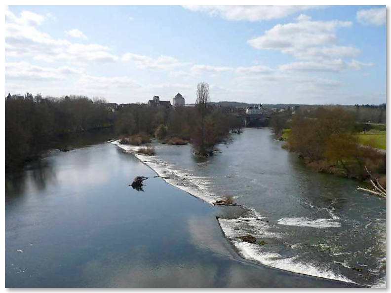 Looking out onto the River Creuse and la Roche-Posay