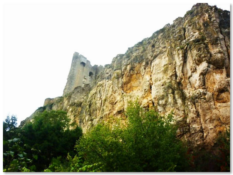 Historic rock face